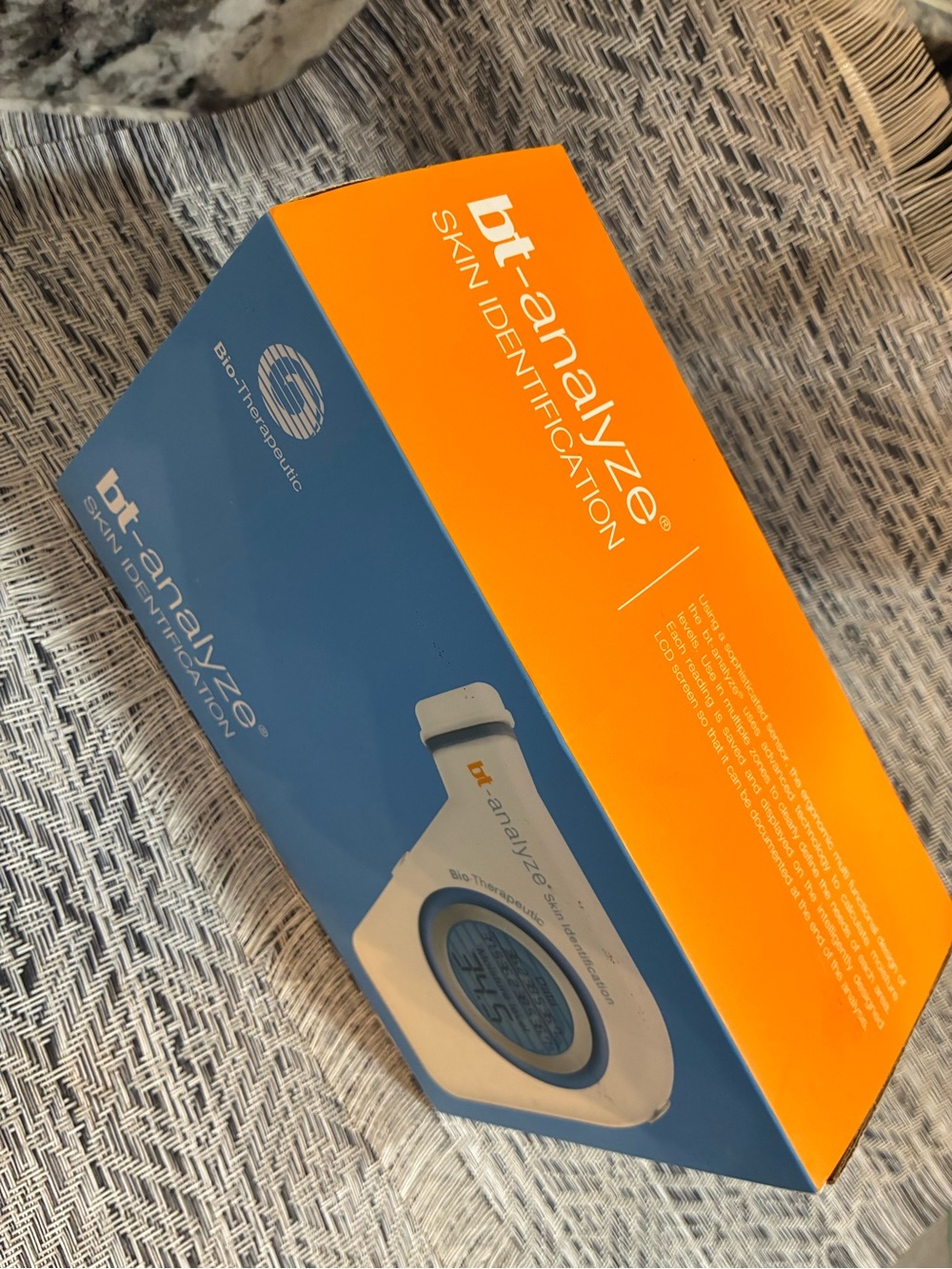 Skin Identification Device - Orange and Blue